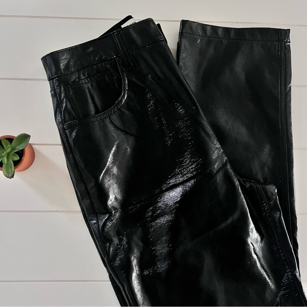 Abercrombie & Fitch Ultra High Rise Faux Leather Pants